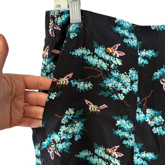 J. Crew Factory Black Floral Straight Leg Pants - Picture 7 of 12